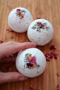 Rose and Lavender Bath Bombs